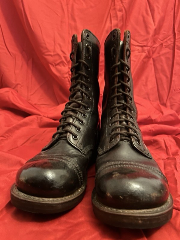US Army WW2 Corcoran Paratrooper Jump Boots Size 8, Repro gallery