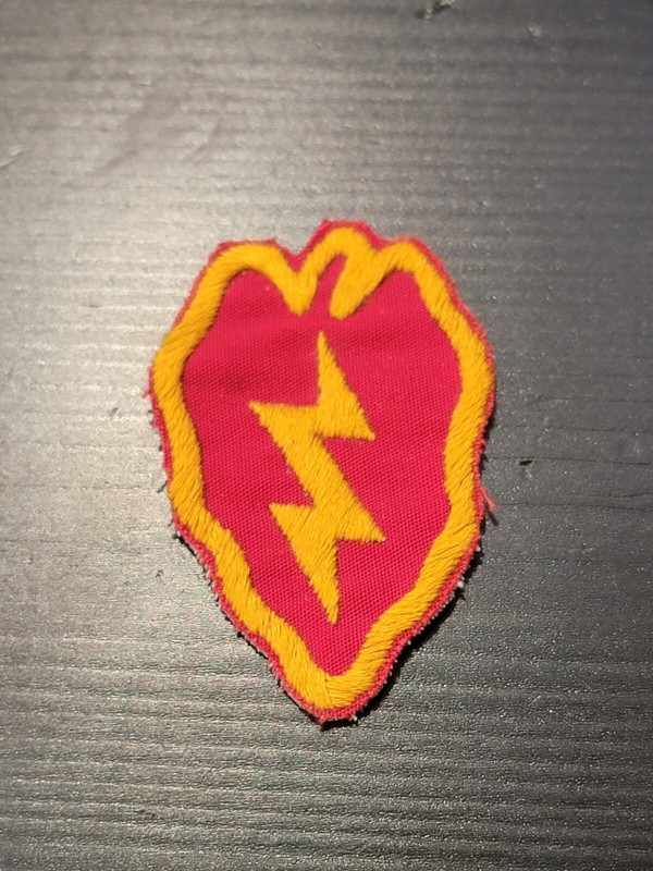 Reproduction WW2 US Army 25 Infantry Division ID Patch Hand Embroidered 273