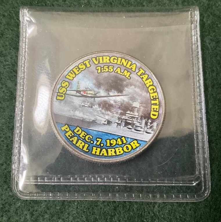 Pearl Harbor , USS West Virginia Targeted on Kennedy Half - T3