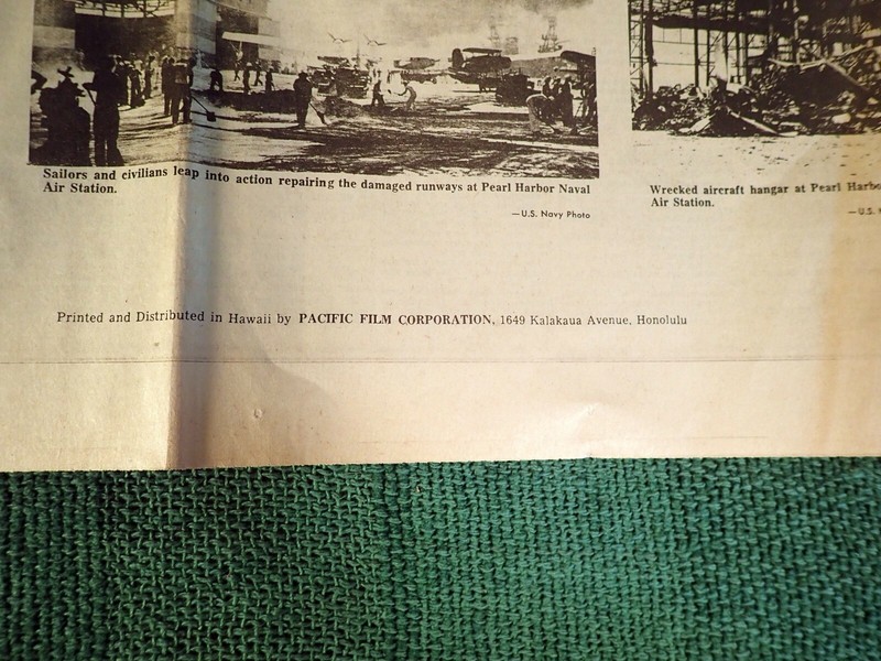 2 REISSUE WWII NEWSPAPERS- PEARL HARBOR ATTACK! HONOLULU STAR BULLETIN 12/7/1941 gallery