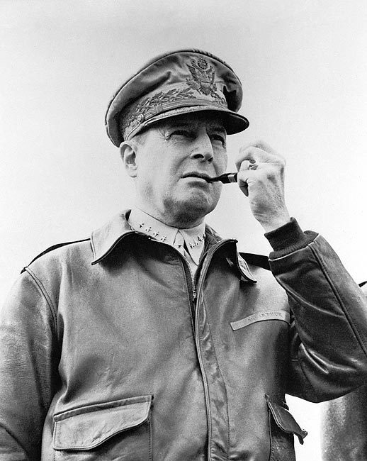 WWII GENERAL DOUGLAS MACARTHUR 8×10 GLOSSY PHOTO PRINT