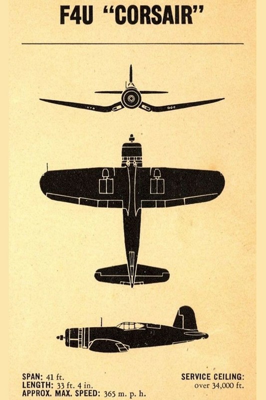 F4U corsair us plain WW2 Photo Glossy 4*6 in E010