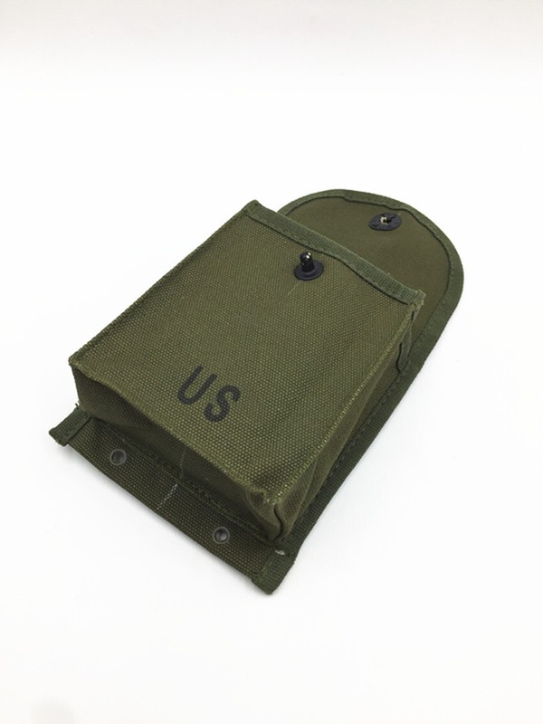 Reproduction The Korean War US Army 30RD M1 CARBINE Army Green Canvas Magazine gallery