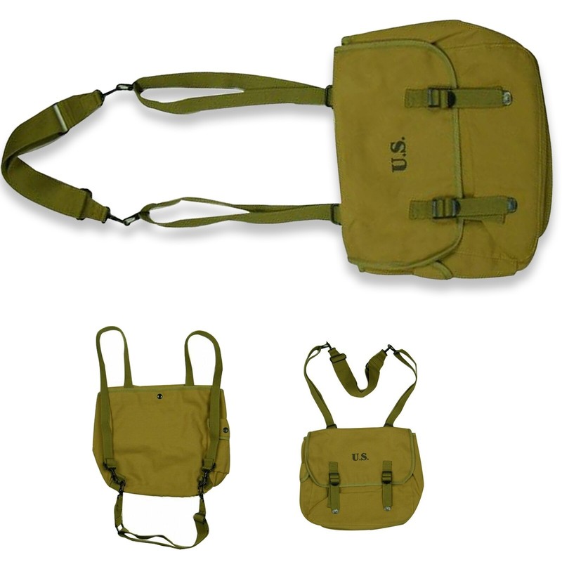 WW2 US MILITARY M36 MUSETTE WWII CANVAS BAG BACK HAVERSACK gallery