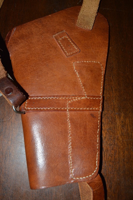 1911 Revolver Pilots Shoulder Holster Premium Drum Dyed Leather gallery