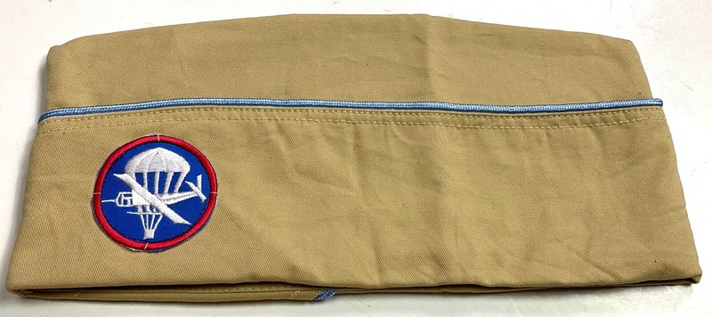 WWII US AIRBORNE PARATROOPER "KHAKIS" PX OVERSEAS CAP, MID WAR- SMALL