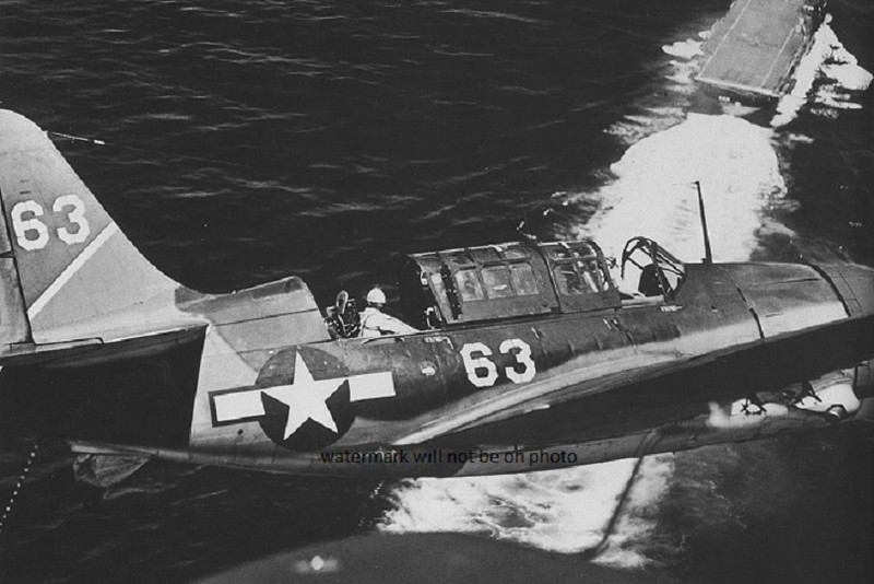 Curtiss SB2C-3 Helldiver landing on USS Hornet 13″x 19″ World War II Photo 252