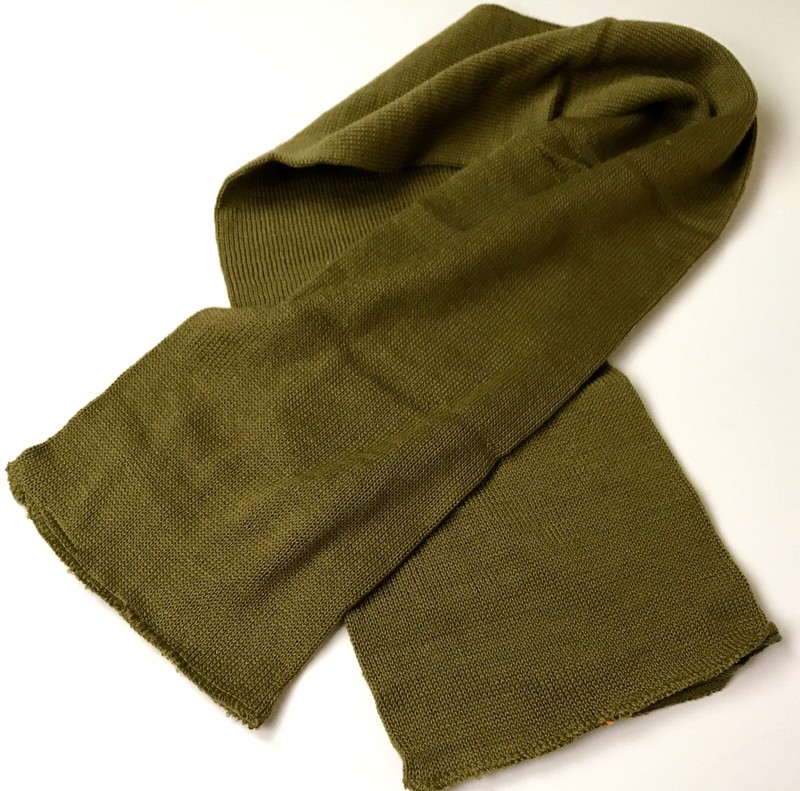 WWII US ARMY PARATROOPER INFANTRY WINTER WOOL UNDER KNIT SCARF