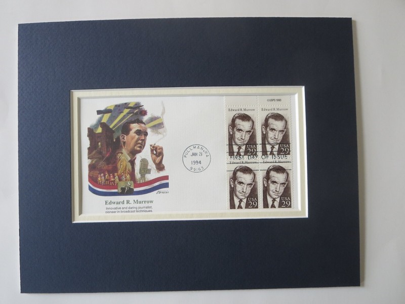 Famed Broadcaster Edward R. Murrow and the First Day Cover of his own stamp