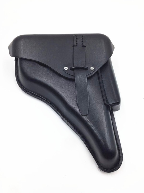 WWII GERMAN WEHRMACHT LUFTWAFFE LUGER P38 HOLSTER HARD SHELL BLACK REPRO