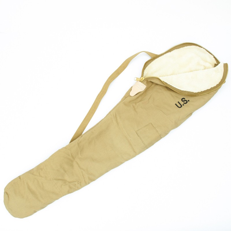 U.S. WWII Fleece Lined M1 Garand Case with Carry Strap - Marked U.S. gallery