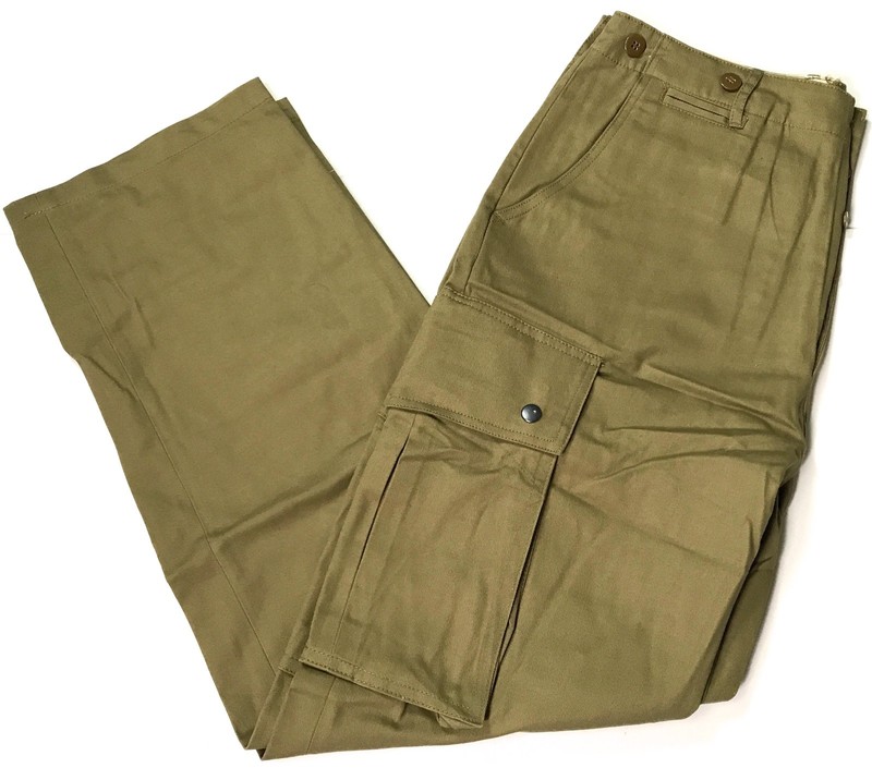 WWII US AIRBORNE PARATROOPER UNREINFORCED M42 JUMP TROUSERS-MEDIUM