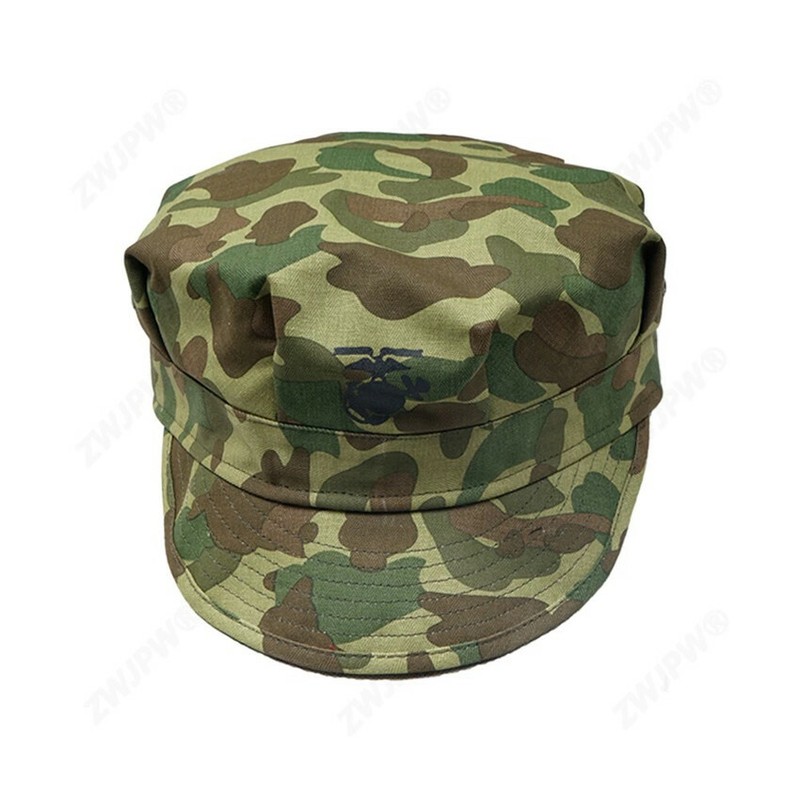 WW2 US ELITE ARMY PACIFIC CAMOUFLAGE OCTAGONAL FIELD CAP HAT