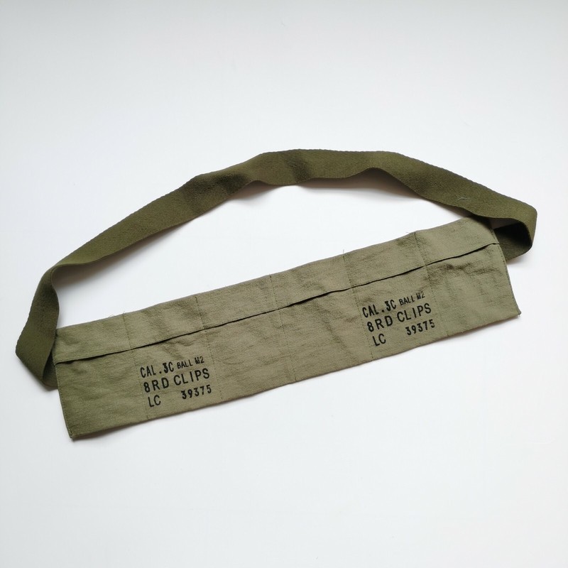 US M1 Garand Cartridge Cal.30 Ball M2 8rd Clips Pouch Shoulde Strap