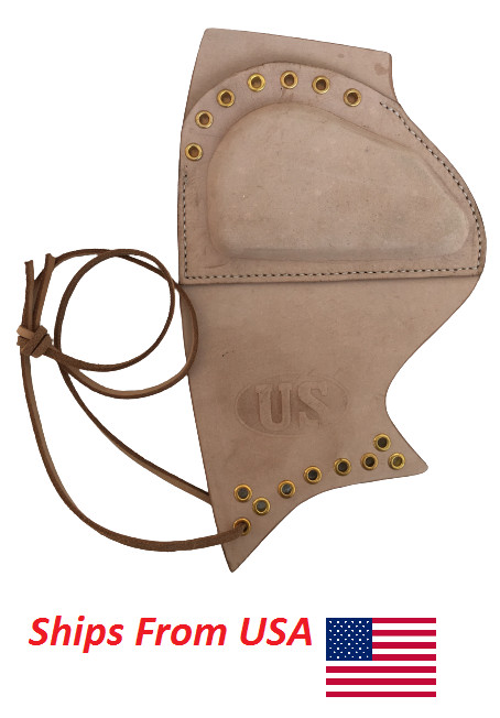 U.S. M1 GARAND LEATHER SNIPER RIFLE CHEEK PAD RIGHT HAND - REPRODUCTION