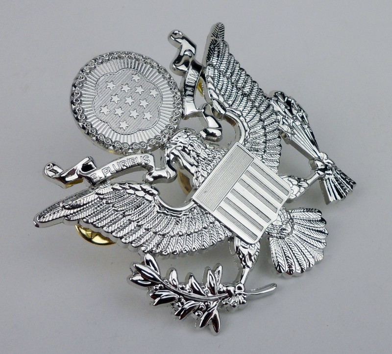 WWII US AIR FORCE CAP BADGE PIN METAL USAF HAT BADGE gallery