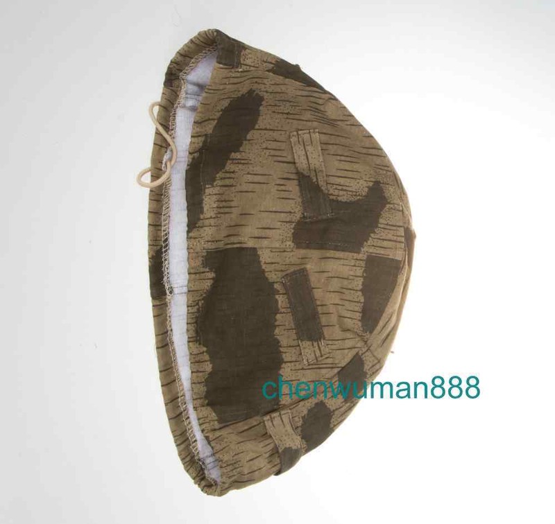 WW2 WWII GERMAN M35 ARMY CAMOUFLAGE HELMET COVER A CAMO WHITE COVER WAR MILITARY gallery