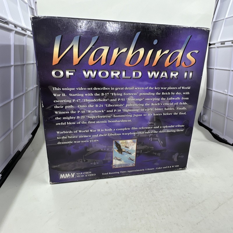 Warbirds of WW II VHS 7 Tape Set Preowned Good Condition Planes Angels 1939-1945 gallery