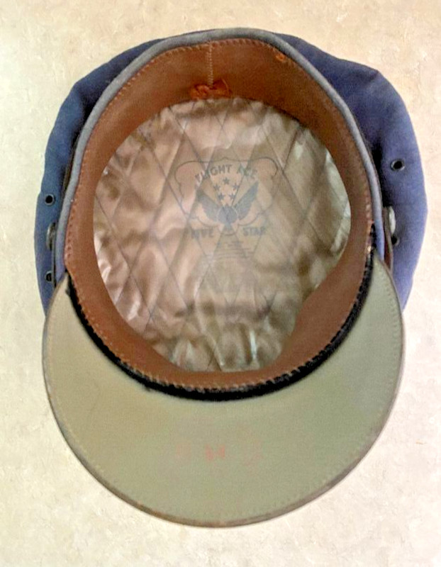 RARE VINTAGE ORIGINAL 1947 USA AF Crusher Visor Cap by Flight Ace 5 Star MINT gallery