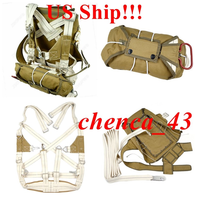 US Now!!! T-5 Airborne Parachute Bag WW2 US Army Replica Paratroopers Backpack