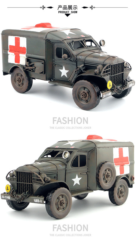 1942 Dodge WC54 military ambulance Wrought iron handmade display handmade Model gallery