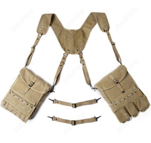WW2 US Army Medical Bag Canvas Strap First aid kit