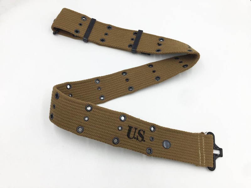 WW2 US ARMY 1911 HOLSTER WITH AMMO POUCH WEBBING BELT FULL SET SOLDIER EQUIPMENT gallery