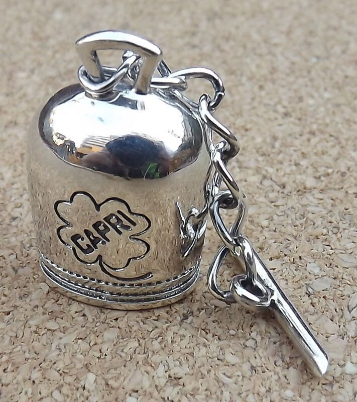 WW2 repro San Michele Capri Bell Charm sterling silver Brand new gallery