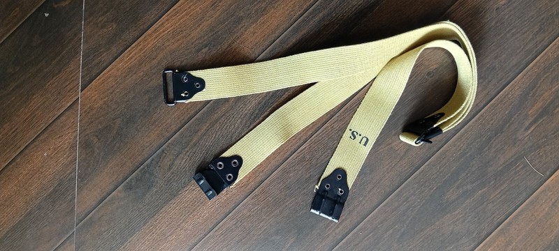 (Set – 5) WW2 U.S M1 Thompson Kerr Pattern Extension SMG Sling Strap Adjustable