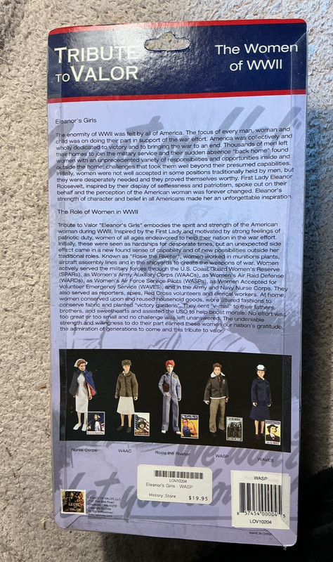 WASP Tribute To Valor Eleanor's Girls Women Air Force Service Pilots WWII Figure gallery