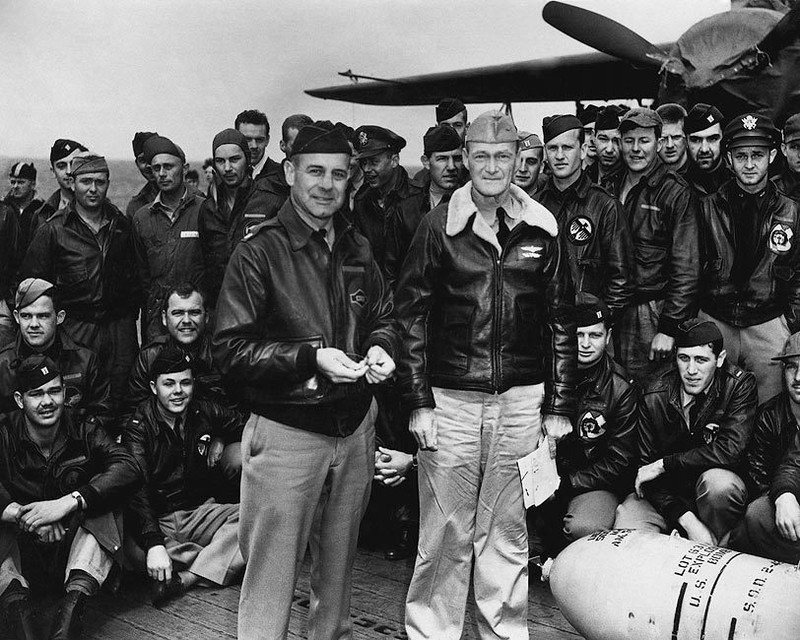 LT. COL. JIMMY DOOLITTLE WITH TOKYO RAIDERS WWII 8×10 GLOSSY PHOTO PRINT