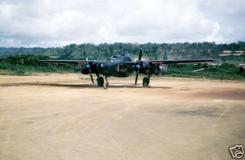 WW2 Color Photo P-61 Black Widow on Guam WWII US Army Air Corps World War Two