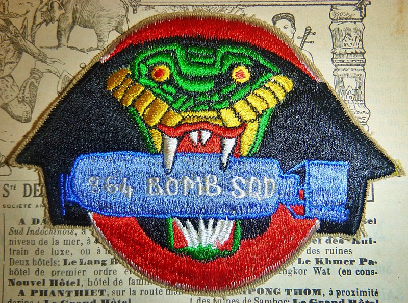 WWII – Flight Patch – USAAF – 864th Bomb Squadron – Snake Bite Cobra – D.899