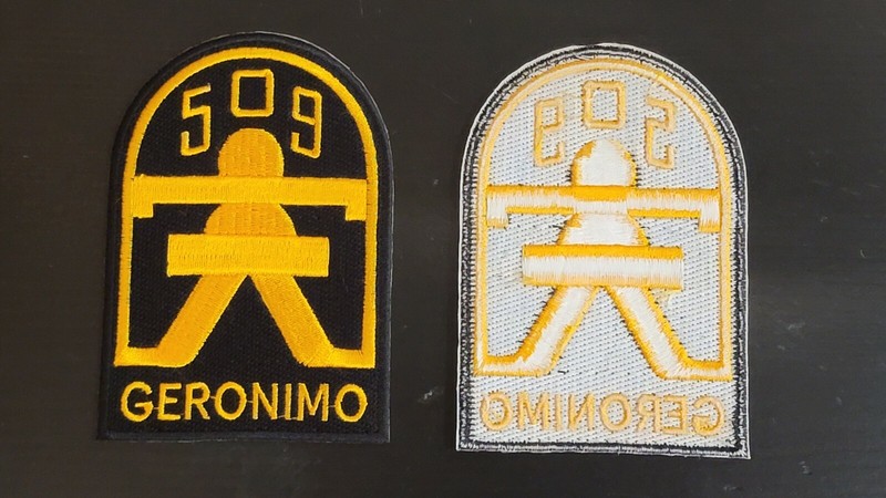 Reproduction WW2 US Army Airborne 509 Geronimo Parachute Infantry PIR Patch gallery