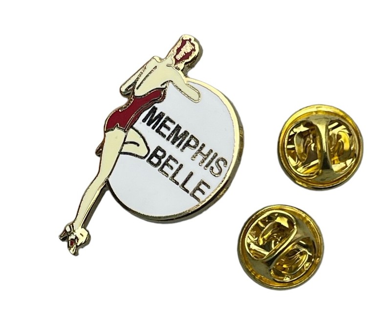 Memphis Belle Red Swim Suit WWII Bomber Plane Nose Art Hat Pin EE15532 F6D3Y gallery