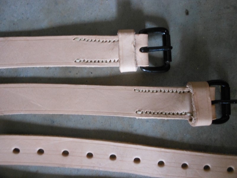 M3A4 Handcart Leather Straps for Cart with M1917A1, made in Alabama gallery