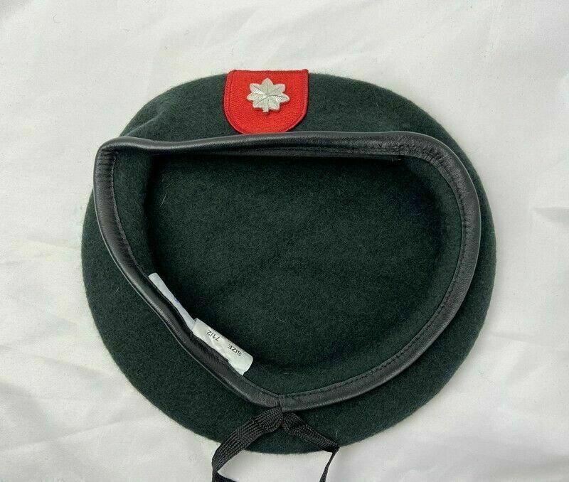 7-1/2 US ARMY 7TH SPECIAL FORCES GROUP BLACKISH GREEN LIEUTENANT COLONEL BERET gallery