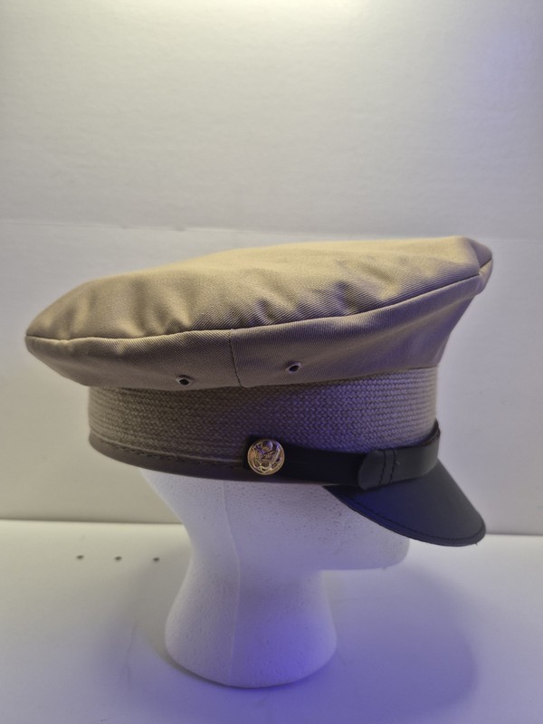 Cockpit USA U.S. WWII Officer Visor Crush Cap Size Medium 7 1/8 US Beautiful gallery
