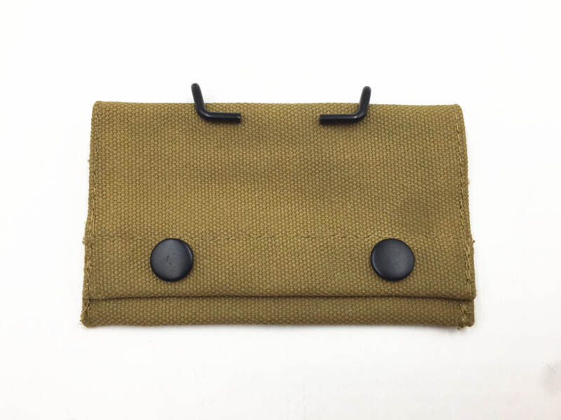 WW2 Korean War US Army M1910 First Aid Pouch Outdoor Webbing Bag KHAKI WITH HOOK