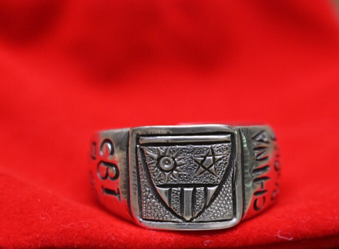 USAAF AVG FLYING TIGERS CHINA BURMA INDIA CBI 999 SILVER HAND-MADE RING昆明Kunming