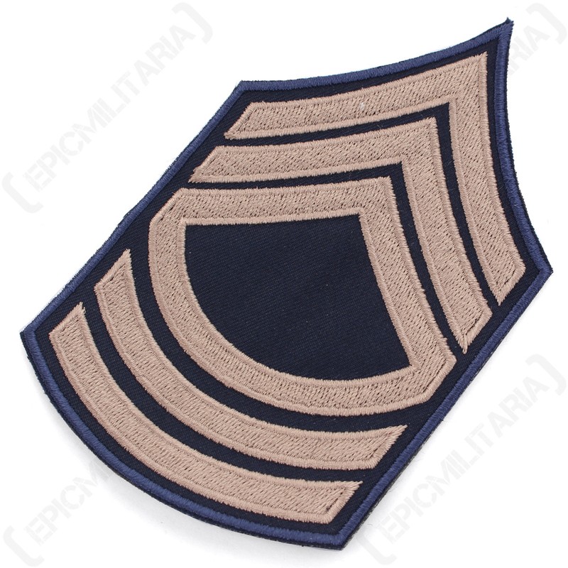 Master Sergeant Rank Badge - Khaki - WW2 Repro American Stripes Patch badge Army gallery
