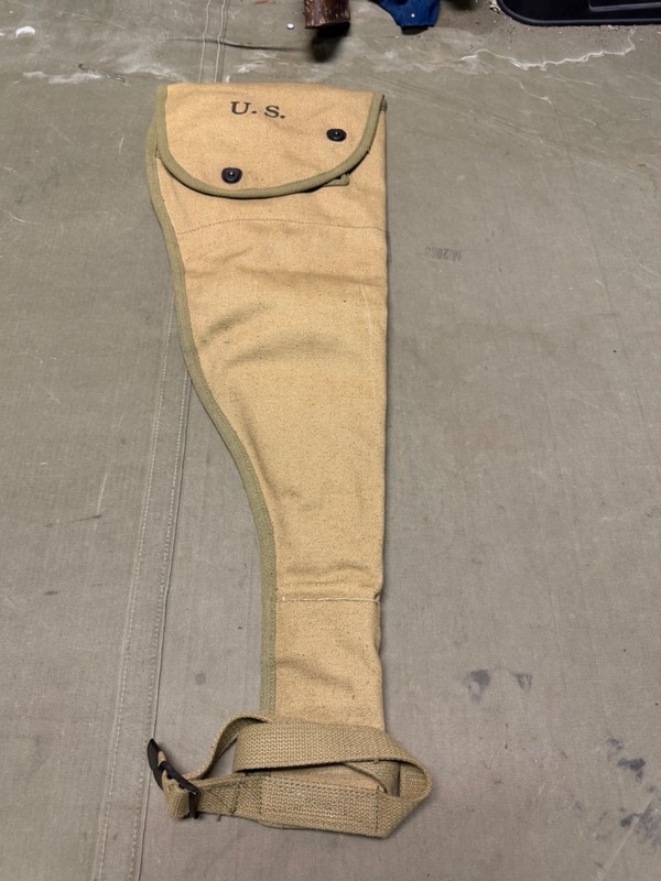 WWII US AIRBORNE PARATROOPER M1A1 CARBINE RIFLE JUMP CARRY SCABBARD CASE-ATF