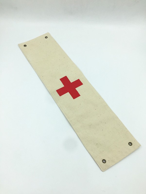 WWII WW2 US ARMY HEALTH WORKER COTTON ARMBANDS MILITARY RED CROSS SOLDIER gallery