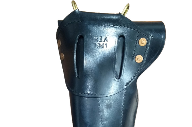 WWII U.S COLT Leather M1911 .45 Hip Holster- Left Hand Version - BLACK COLOR gallery
