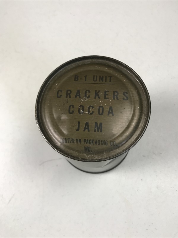 Post WWII Korean War Type US Army Ration B1 Unit Crackers Cocoa Jam
