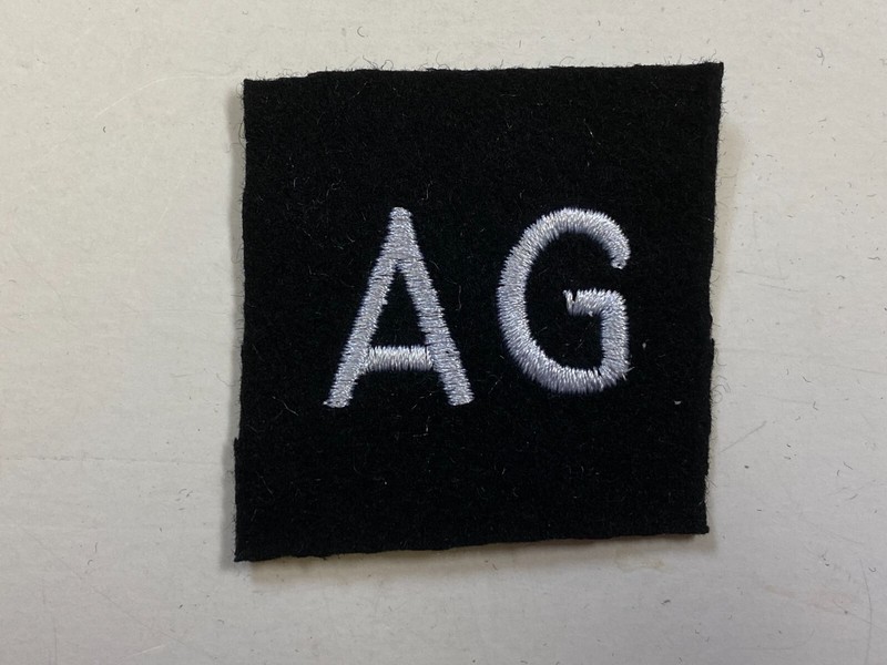 F0246 Repro WW2 US Navy Sleeve Mark Armed Guard Black Wool IR43E