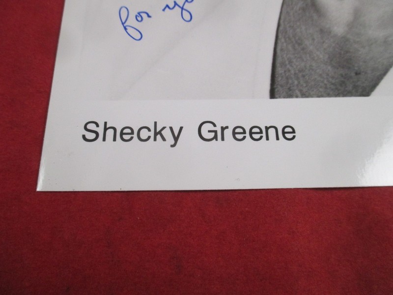 AUTHOR SIGNED / AUTOGRAPH INDEX CARD: COMEDIAN SHECKY GREENE, SPLASH, COMBAT! gallery