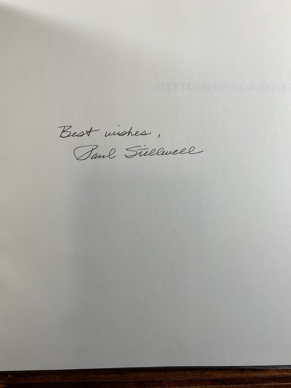 Battleship of New Jersey Hardcover SIGNED by Paul Stillwell gallery