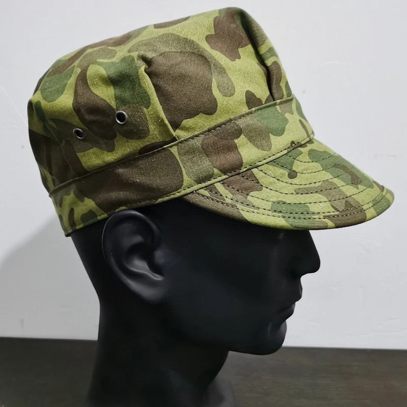 WWII US Army USMC octagonal Pacific Hat Cap Size L gallery
