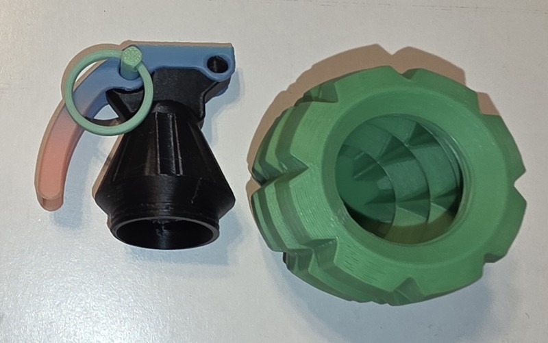 3D Printed Grenade / Container￼Toy gallery